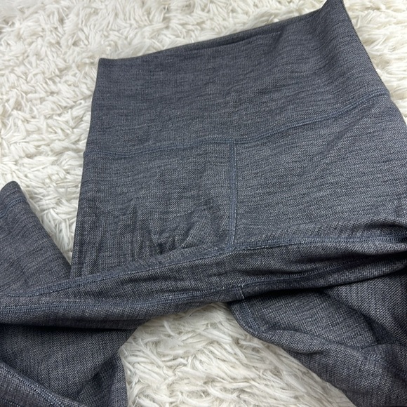Lululemon Align Pant II 25" Mini Heathered Herringbone Heathered Black White / B - Picture 2 of 5